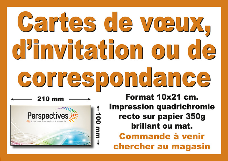 Impression Carte D Invitation De Vœux Ou De Correspondance