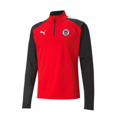 PUMA teamLIGA HalfZip - Sweatshirt rouge noir